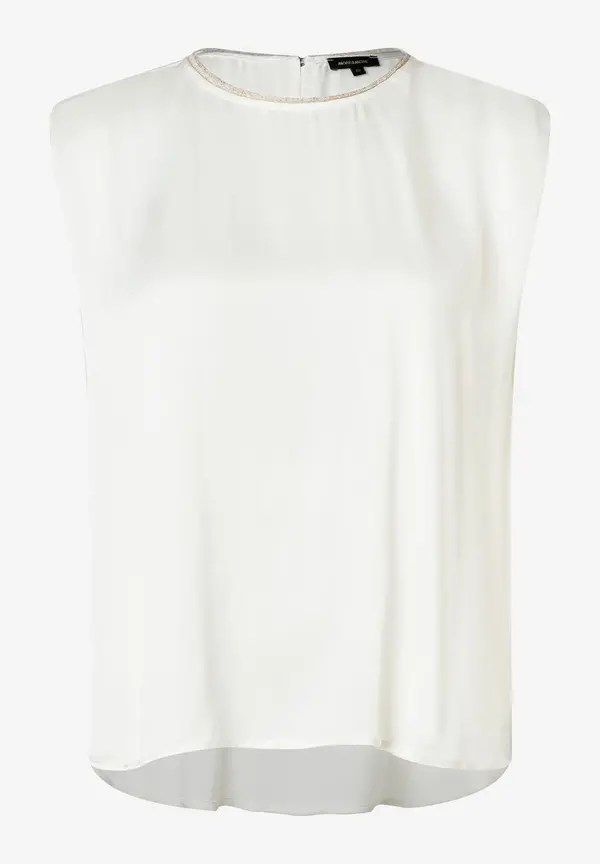 More & More Satinbluse, ecru, Sommer-Kollektion Fabrik Onlineshop