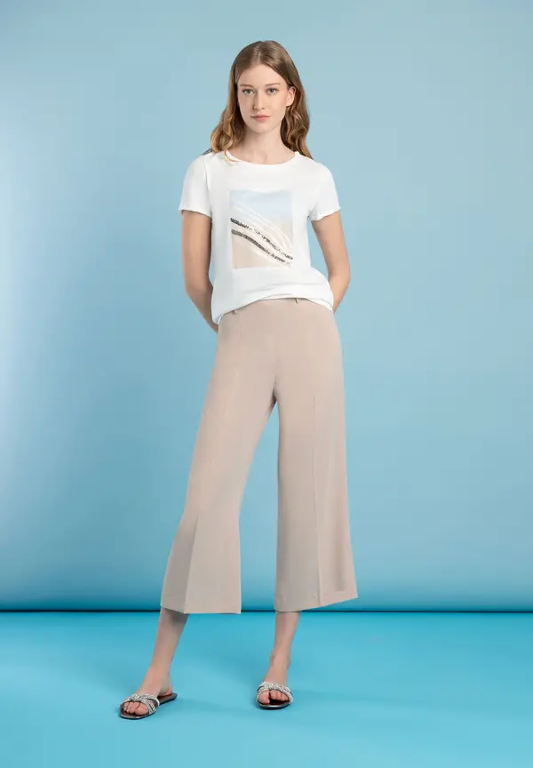 More & More Culotte, beige, Frühjahrs-Kollektion Fabrikpreis
