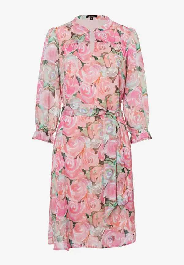 More & More Chiffonkleid, Rosenprint, Sommer-Kollektion Preisnachlass