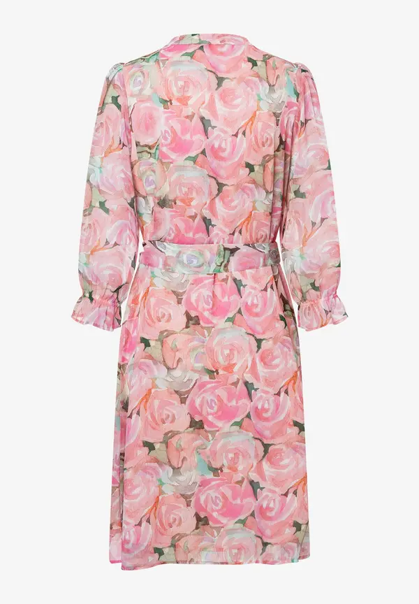 More & More Chiffonkleid, Rosenprint, Sommer-Kollektion Preisnachlass