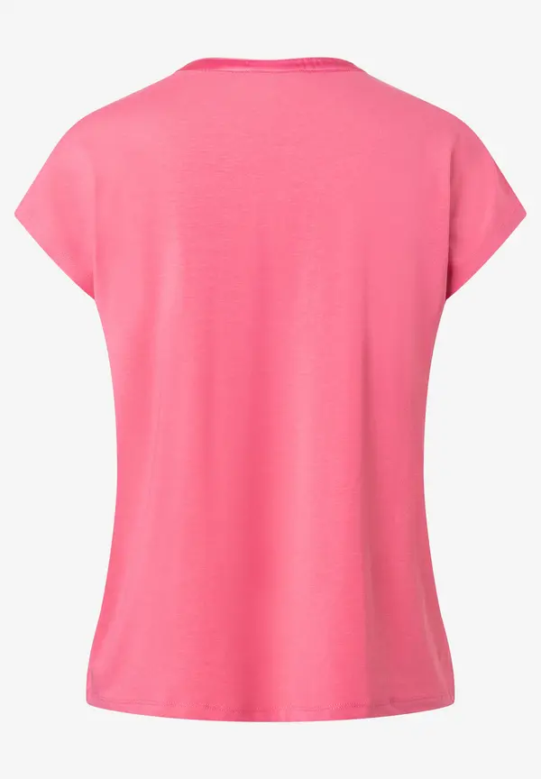 More & More Shirt mit Satinkante, sorbet pink, Sommer-Kollektion Saisonschlussverkauf