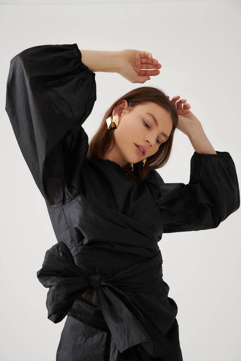 ﻿Mykke Hofmann Cotton Organza Blouse Lyon Super Sparpreis