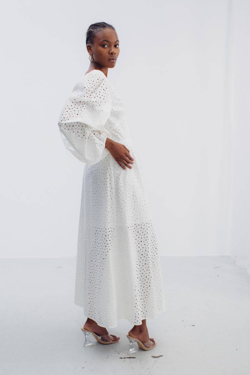 Mykke Hofmann Spitzenkleid Kairo aus Bio-Baumwolle Clearance-Verkauf
