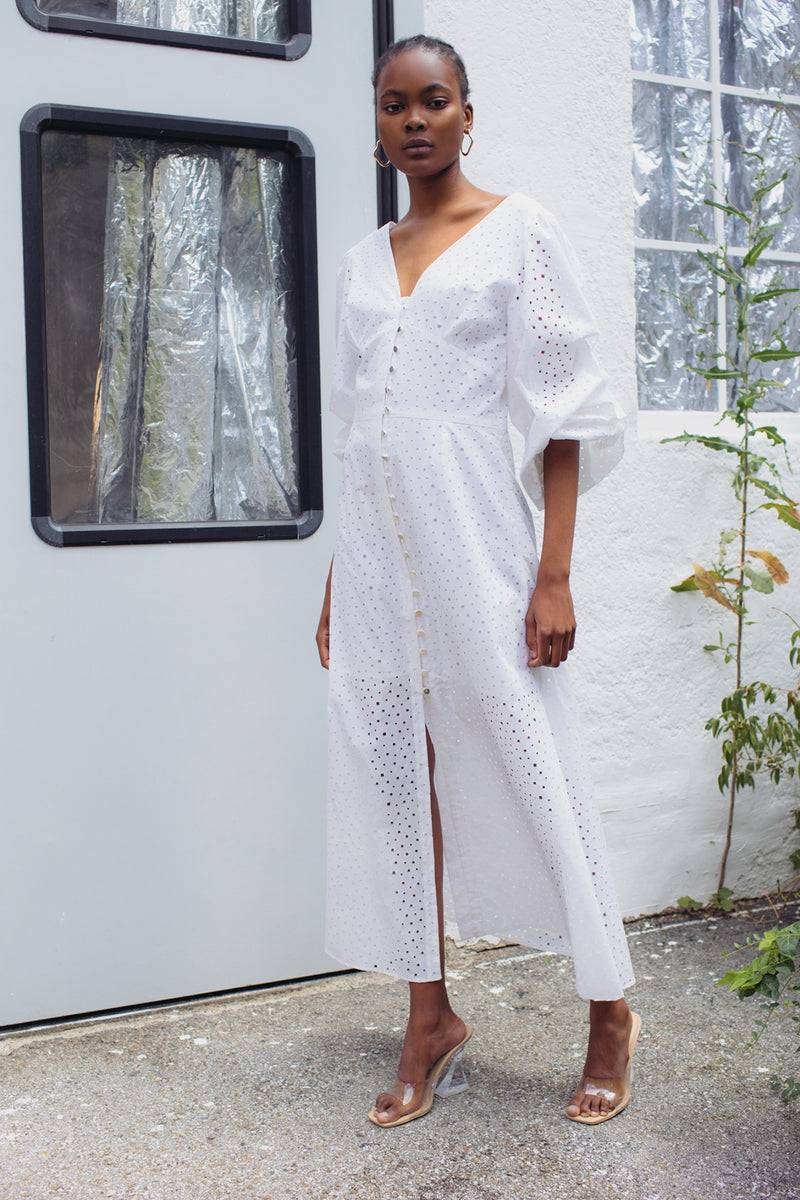 Mykke Hofmann Spitzenkleid Kairo aus Bio-Baumwolle Clearance-Verkauf