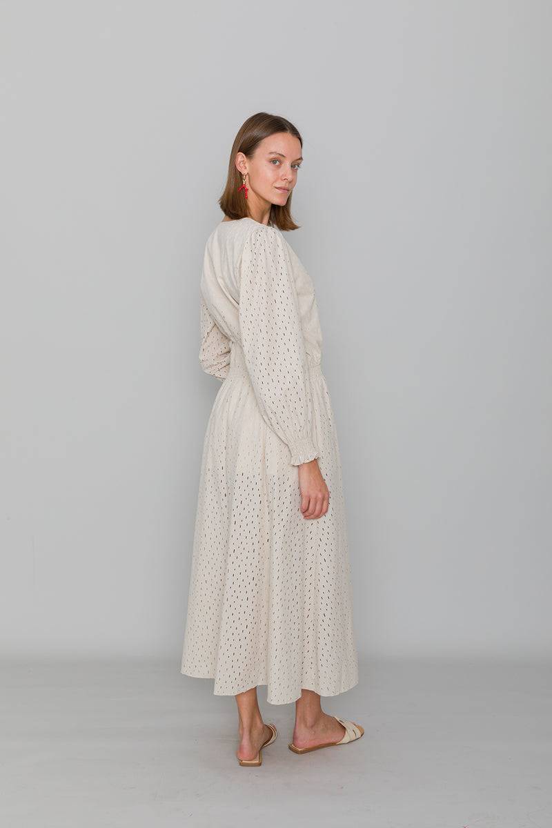 Mykke Hofmann Spitzenkleid Korva aus Bio-Baumwolle Rabatte dieses Monats