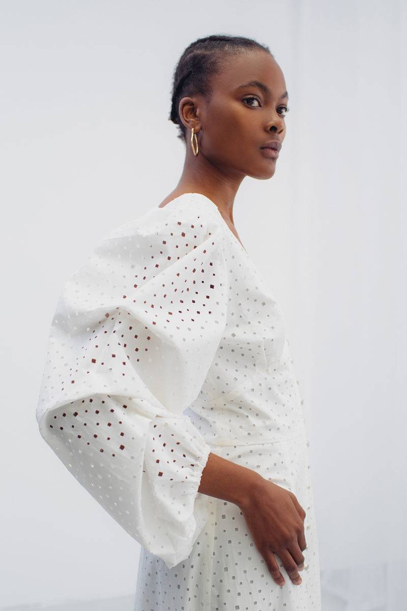 Mykke Hofmann Spitzenkleid Kairo aus Bio-Baumwolle Online Outlet