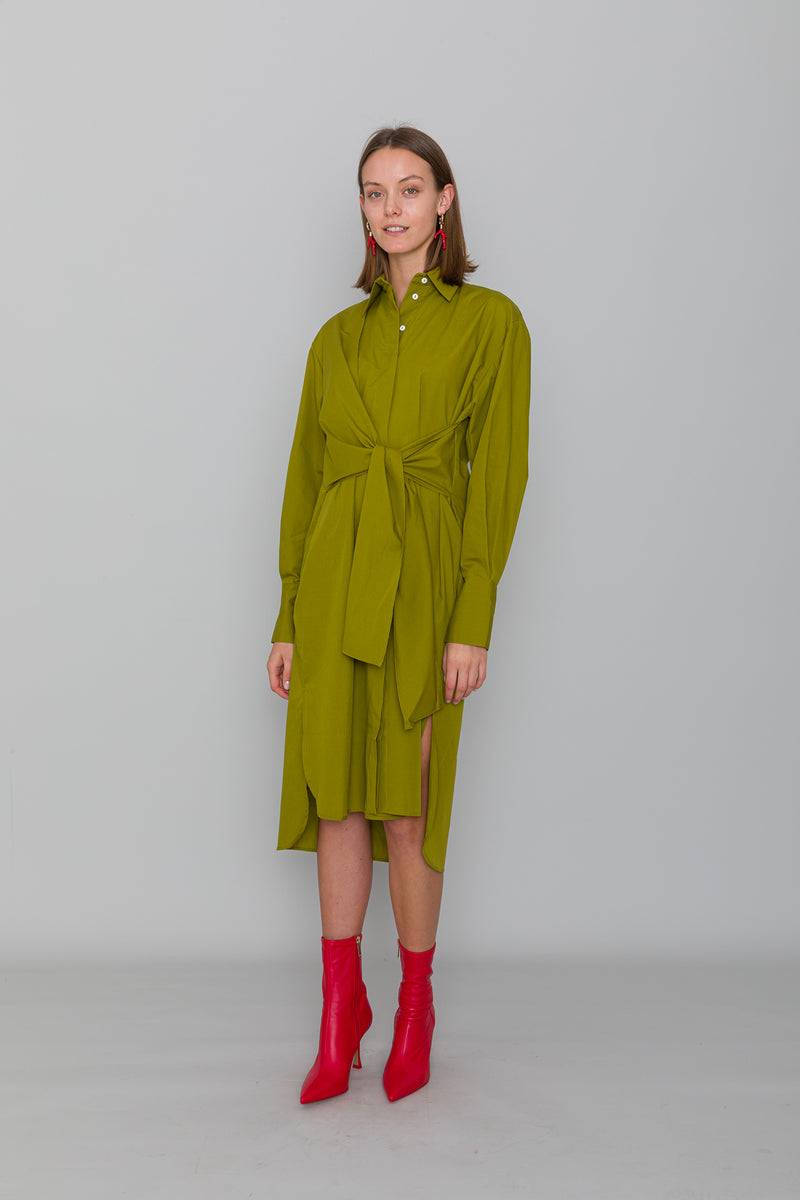 Mykke Hofmann Keon Kleid aus Bio-Baumwolle Kostenlose Rückgabe