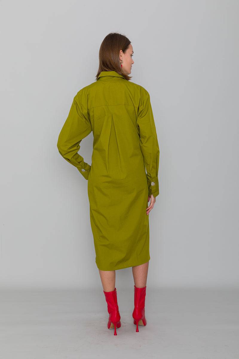 Mykke Hofmann Keon Kleid aus Bio-Baumwolle Kostenlose Rückgabe