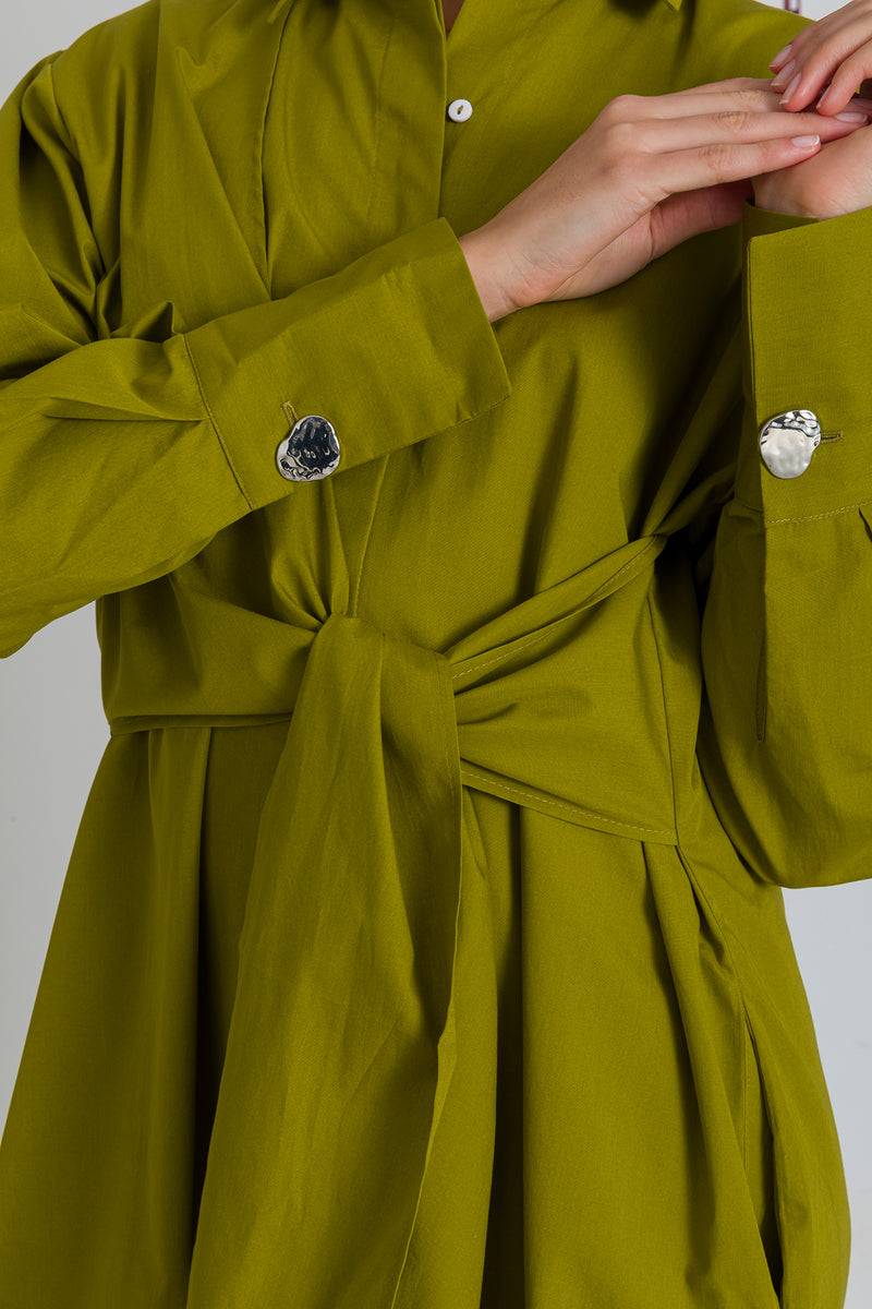 Mykke Hofmann Keon Kleid aus Bio-Baumwolle Kostenlose Rückgabe