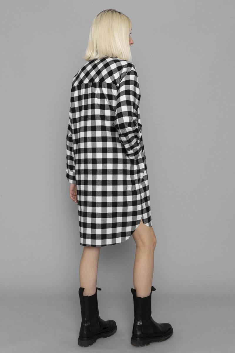 Mykke Hofmann Flanellkleid aus Bio-Baumwolle Klore Letzte 3 Tage