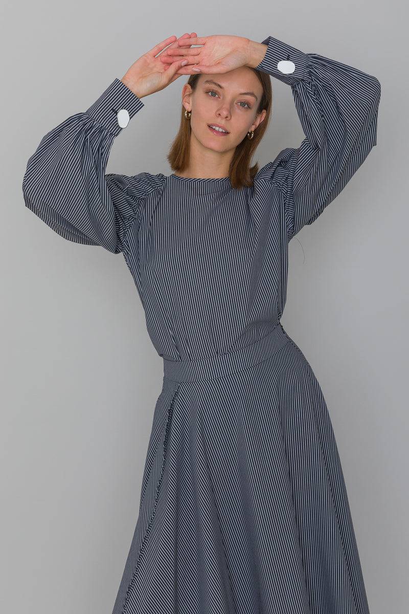 Mykke Hofmann Baumwoll-Streifenbluse Lis Discount Store für neue Produkte