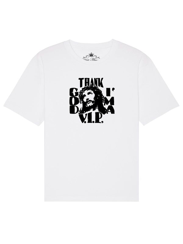 Nastrovje Potsdam Vive Maria Thank God T-Shirt male weiss Letzter Tag