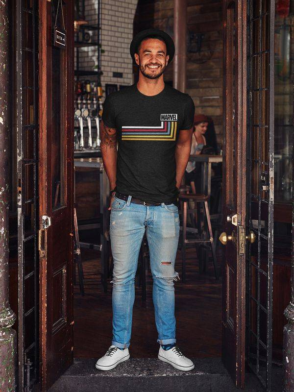 Nastrovje Potsdam Marvel Stripes Herren T-Shirt dunkelblau Bis zu 60% Rabatt