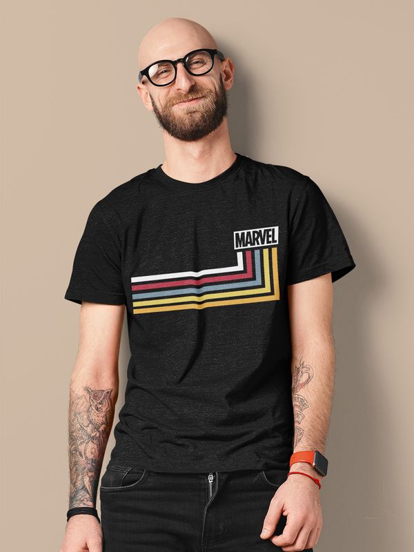 Nastrovje Potsdam Marvel Stripes Herren T-Shirt dunkelblau Bis zu 60% Rabatt