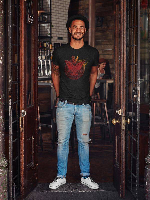 Nastrovje Potsdam Vikings Flames Herren T-Shirt schwarz Discount Store für neue Produkte