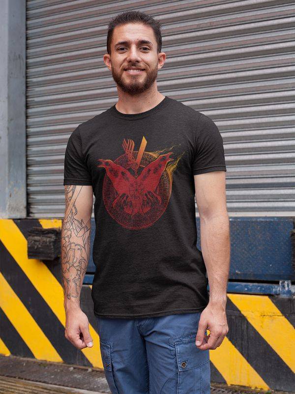 Nastrovje Potsdam Vikings Flames Herren T-Shirt schwarz Discount Store für neue Produkte
