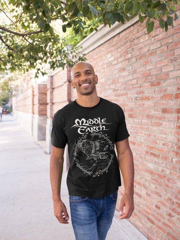 Nastrovje Potsdam The Lord of the Rings Middle Earth Herren T-Shirt schwarz Nur noch ein Tag übrig