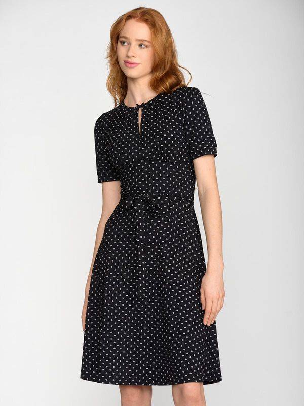 Nastrovje Potsdam Vive Maria Vintage Èmelie Damen A-Linien-Kleid schwarz allover Rabatte dieses Monats