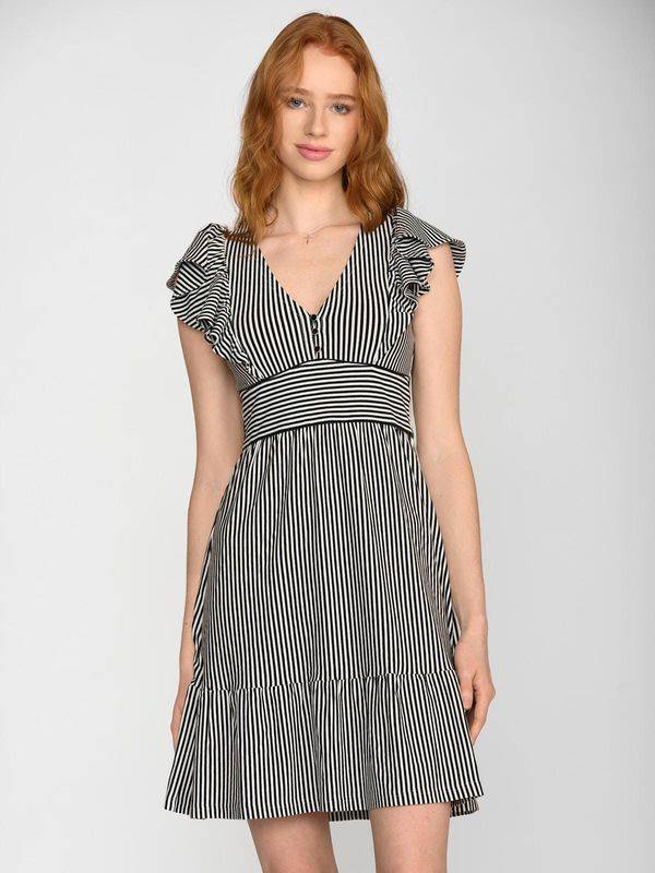 Nastrovje Potsdam Vive Maria Ahoi Summer Damen Volantkleid schwarz/weiß Fabrikverkauf