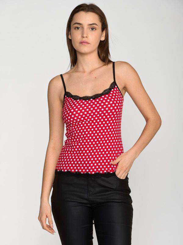 Nastrovje Potsdam Pussy Deluxe Dotties Classic Top female rot allover Sonderangebot