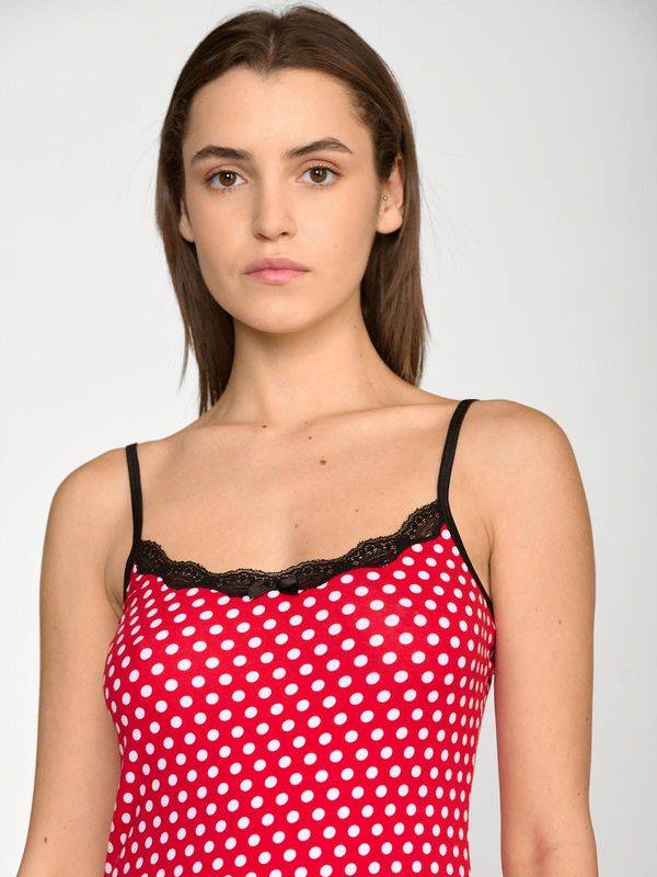 Nastrovje Potsdam Pussy Deluxe Dotties Classic Top female rot allover Sonderangebot