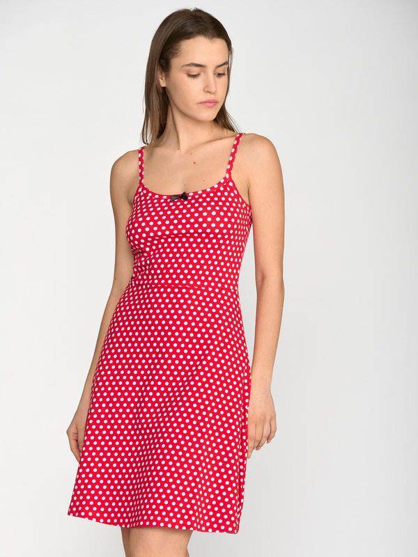 Nastrovje Potsdam Pussy Deluxe Dotties Classic Dress female rot allover Rabatt