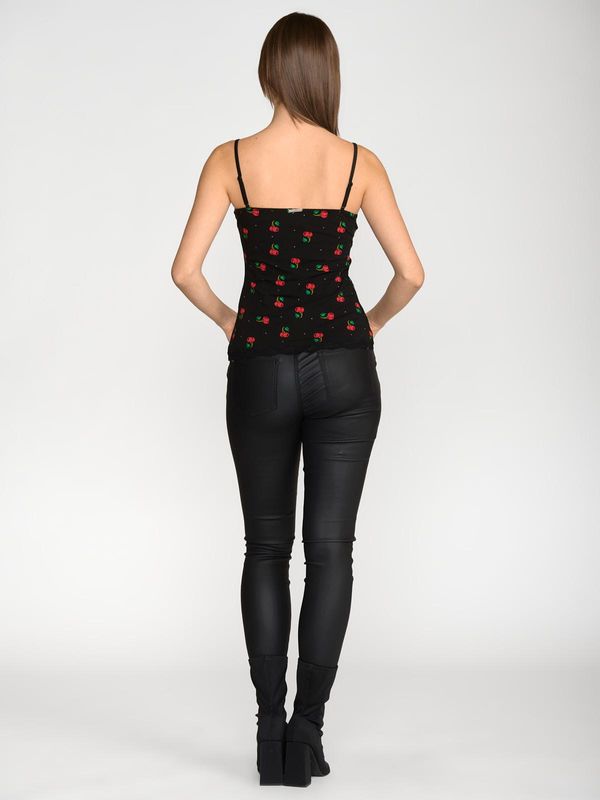 Nastrovje Potsdam Pussy Deluxe Cherries Classic Top female schwarz/allover Günstig kaufen