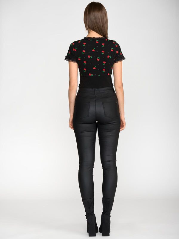 Nastrovje Potsdam Pussy Deluxe Bow On Cherries Shirt female schwarz/allover Versandkostenfrei