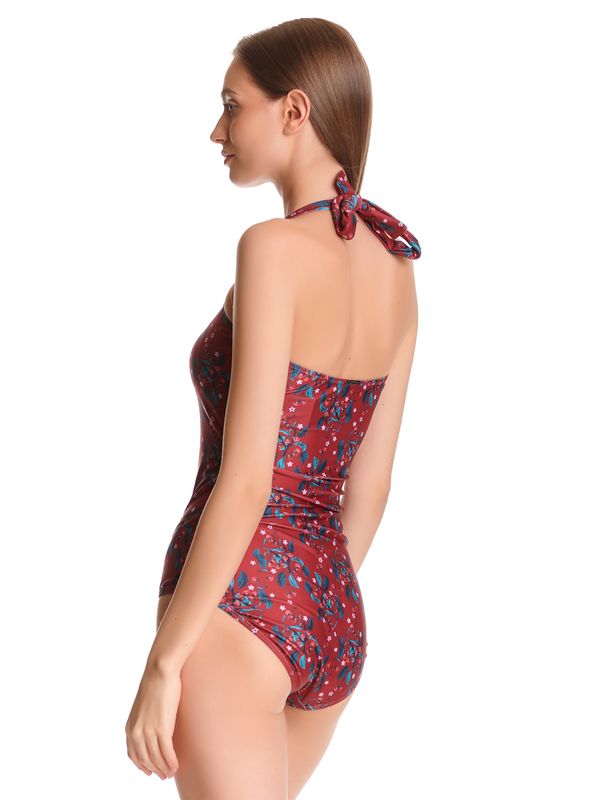 Nastrovje Potsdam Pussy Deluxe Wild Cherry Damen Badeanzug rot allover Vatertagsangebot