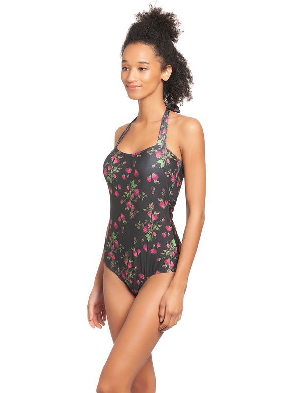 Nastrovje Potsdam Pussy Deluxe Vintage Rose Damen Badeanzug schwarz allover Jubiläumsangebot