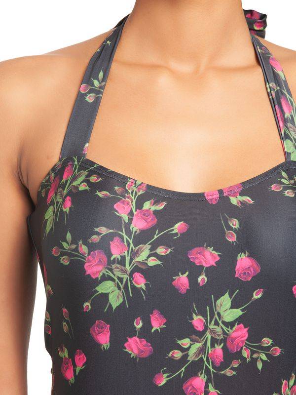 Nastrovje Potsdam Pussy Deluxe Vintage Rose Damen Badeanzug schwarz allover Jubiläumsangebot