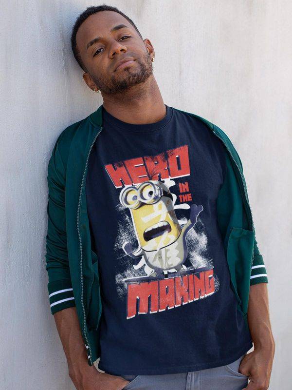 Nastrovje Potsdam Minions Hero Herren T-Shirt marine Sonderangebote
