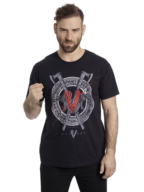Nastrovje Potsdam Vikings Odin Red Herren T-Shirt schwarz Riesige Ersparnisse