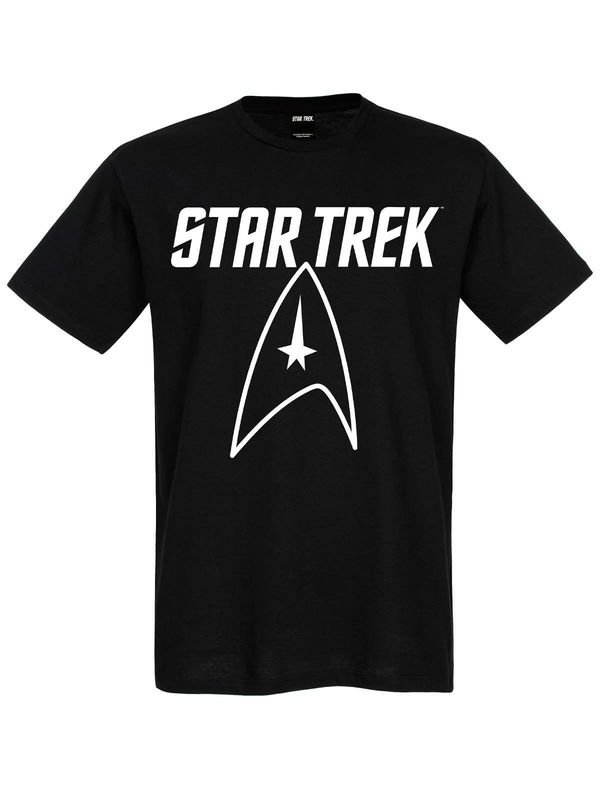 Nastrovje Potsdam Star Trek Big Logo Herren T-Shirt schwarz Tiefpreis