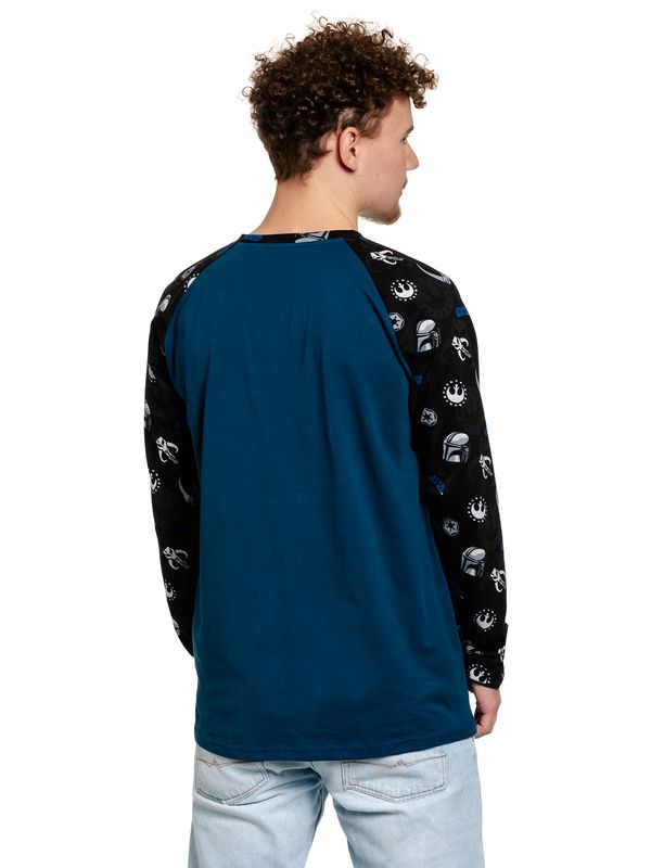Nastrovje Potsdam The Mandalorian The Way Herren Langarmshirt schwarz/blau JETZT KAUFEN