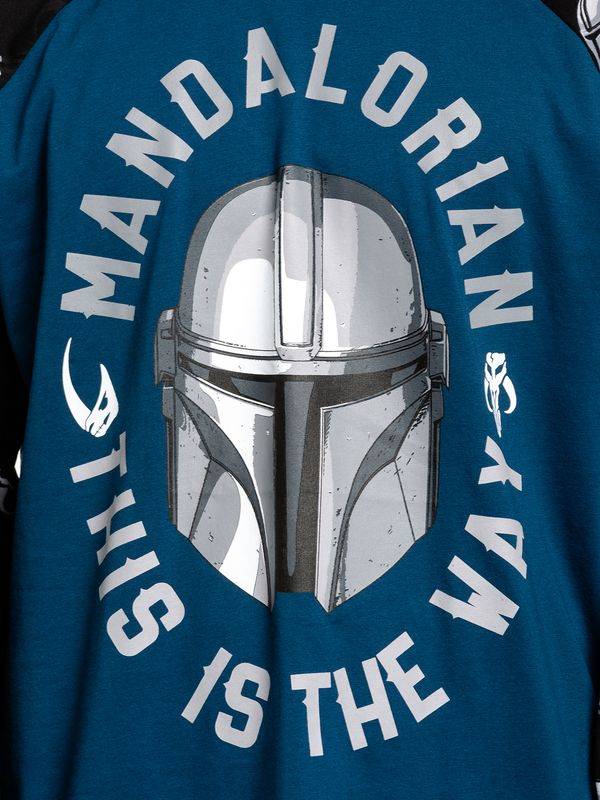 Nastrovje Potsdam The Mandalorian The Way Herren Langarmshirt schwarz/blau JETZT KAUFEN