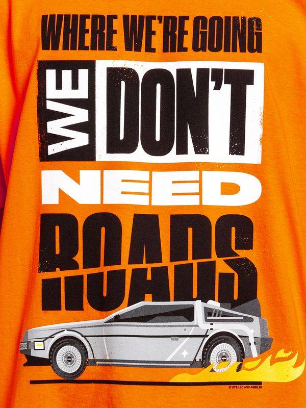 Nastrovje Potsdam Back To The Future We Don&#039;t Need Herren T-Shirt orange Neueste Stile