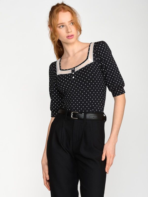 Nastrovje Potsdam Vive Maria Petite Èmelie Damen T-Shirt schwarz allover Bis zu 50% Rabatt