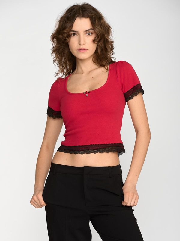 Nastrovje Potsdam Vive Maria Sweet Cropped Shirt Damen T-Shirt rot Nur für heute