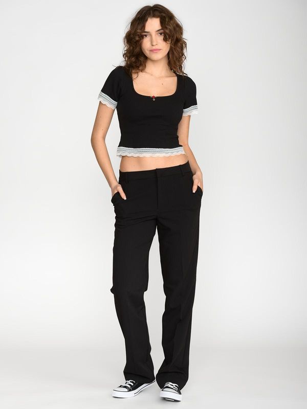 Nastrovje Potsdam Vive Maria Sweet Cropped Shirt Damen T-Shirt schwarz Sonderangebot der Fabrik