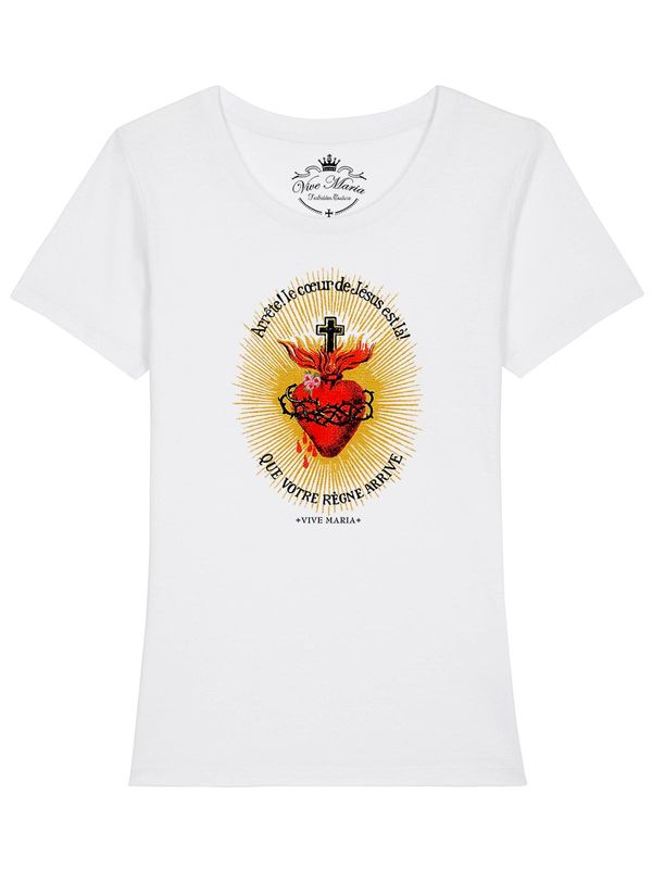 Nastrovje Potsdam Vive Maria Burning Heart Damen T-Shirt weiss Discount Store für neue Produkte