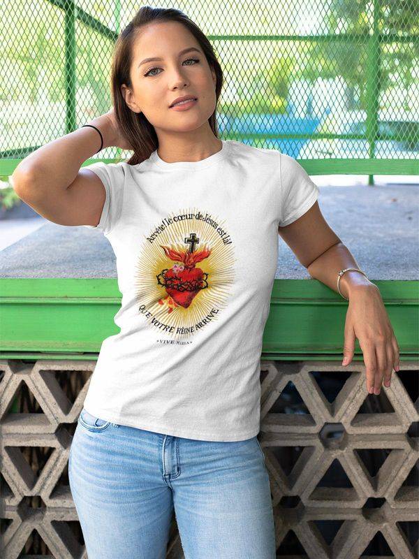 Nastrovje Potsdam Vive Maria Burning Heart Damen T-Shirt weiss Discount Store für neue Produkte