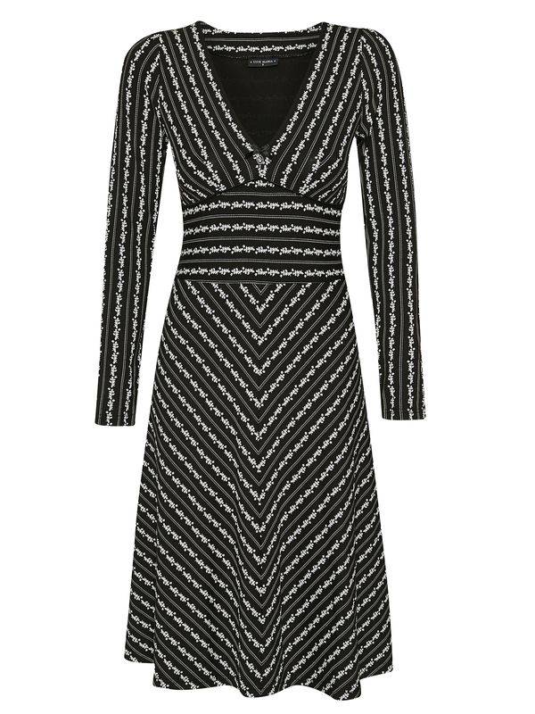 Nastrovje Potsdam Vive Maria Dandy Stripes Damen A-Linien-Kleid schwarz allover Im Verkauf