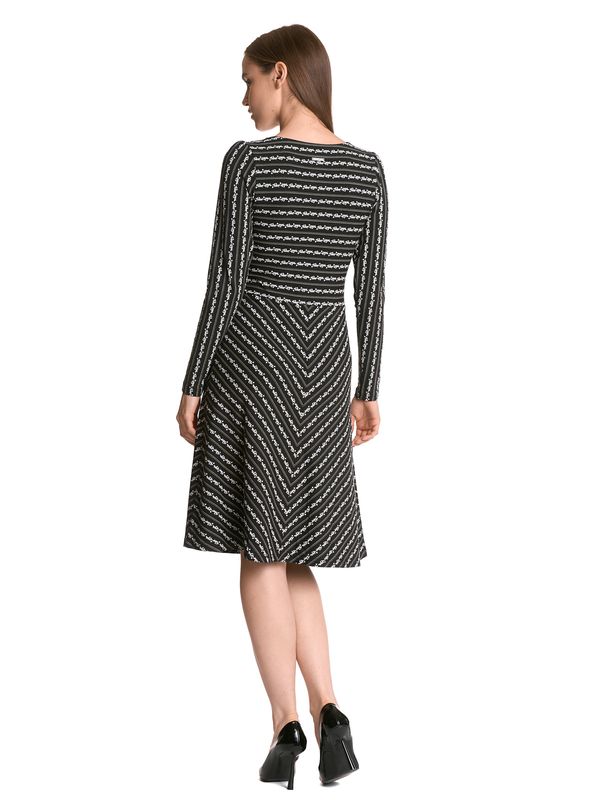 Nastrovje Potsdam Vive Maria Dandy Stripes Damen A-Linien-Kleid schwarz allover Im Verkauf