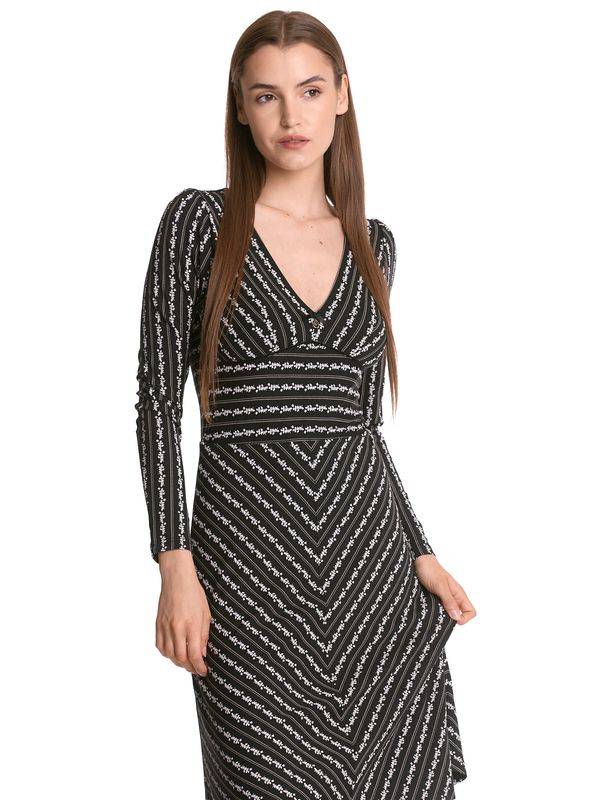Nastrovje Potsdam Vive Maria Dandy Stripes Damen A-Linien-Kleid schwarz allover Im Verkauf