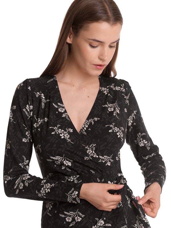 Nastrovje Potsdam Vive Maria Reverie Wrap Damen Wickelkleid schwarz allover Rabatte dieses Monats