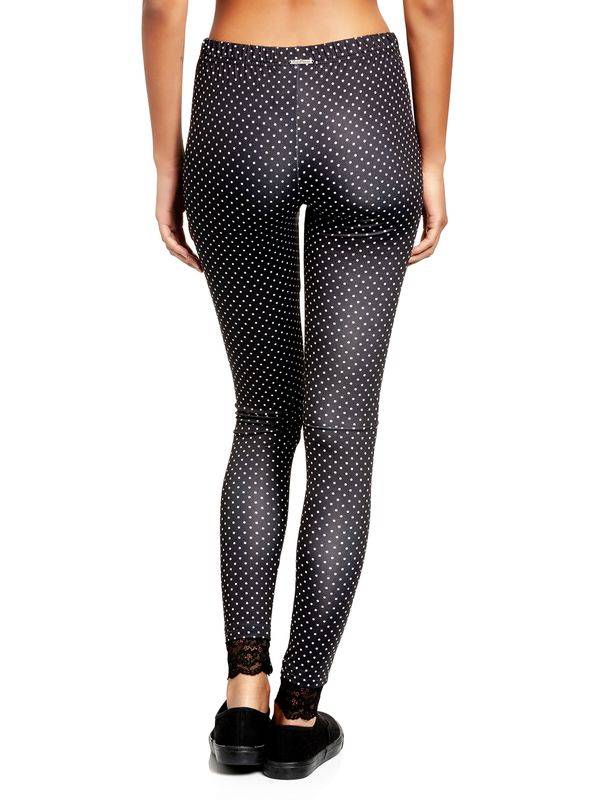 Nastrovje Potsdam Pussy Deluxe Dotties Damen Leggings schwarz allover Auslauf