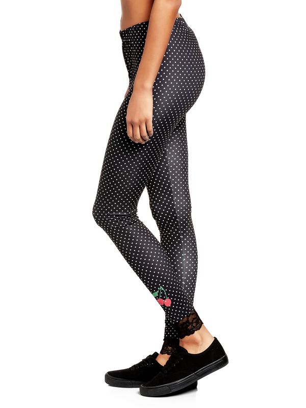 Nastrovje Potsdam Pussy Deluxe Dotties Damen Leggings schwarz allover Auslauf