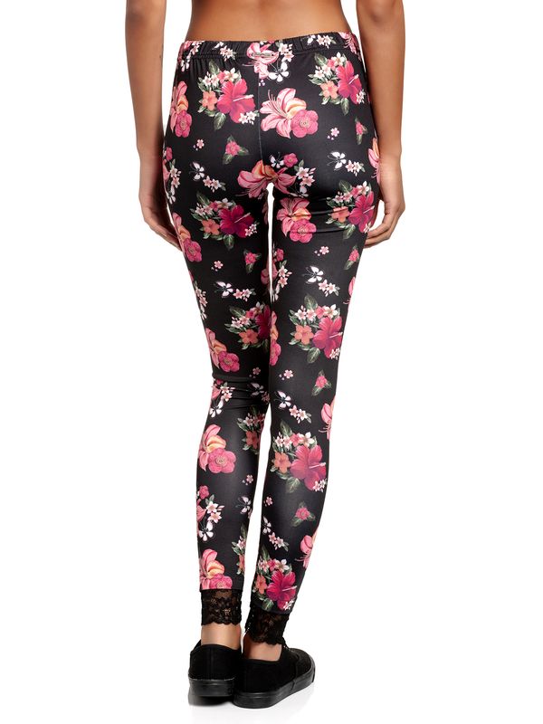 Nastrovje Potsdam Pussy Deluxe Hawaii Damen Leggings schwarz allover Angebote