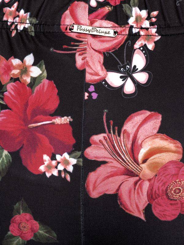 Nastrovje Potsdam Pussy Deluxe Hawaii Damen Leggings schwarz allover Angebote